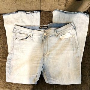 Express Mid Rise Bell Flare Jeans Size 18 Short